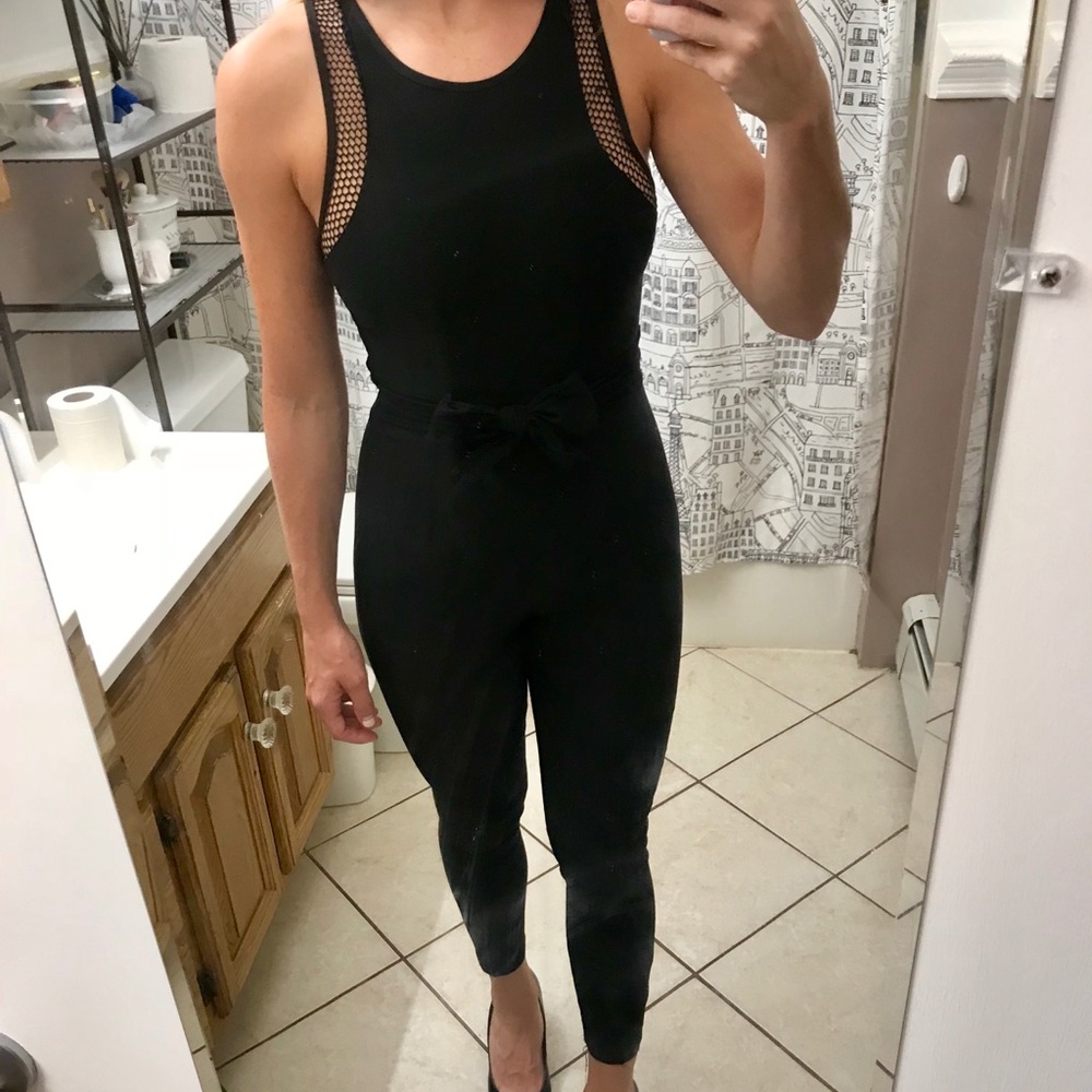 Black Jumpsuit w/ mesh top